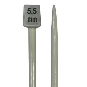 Agulha de Trico de Aluminio Luli 5,5mm com 25cm 1 Par