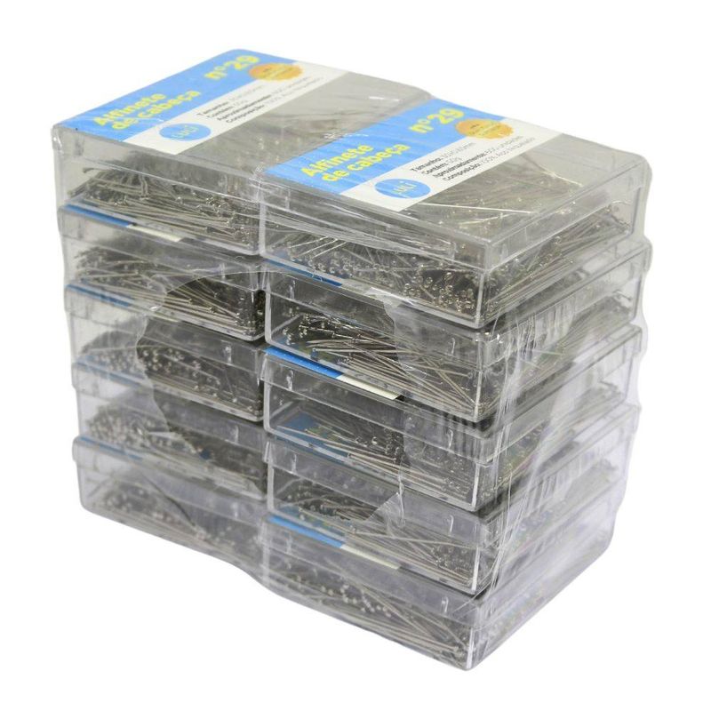 Alfinete-Cabeca-Nº-29-30cm-Luli-Caixa-com-500-Gramas