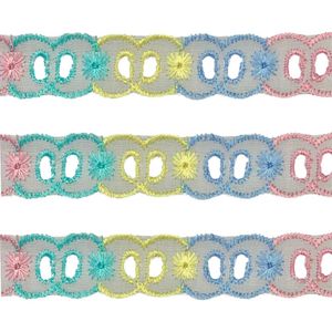 Passa Fita Luli Multicor 2121 2,2cm Peca com 13,7 Metros