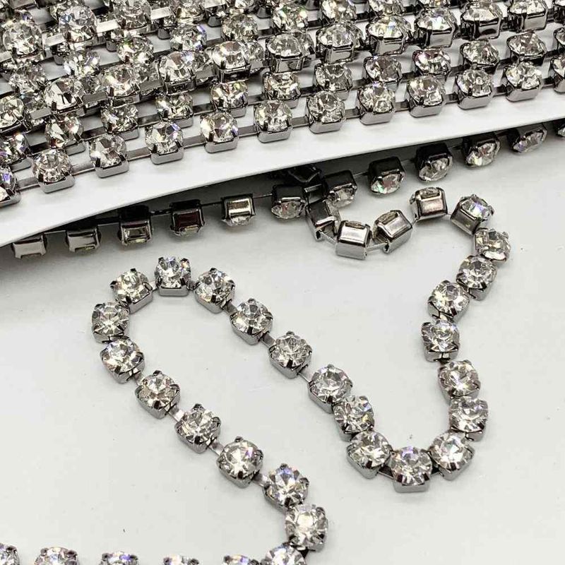Corrente-de-Strass-Asfour29-Pedra-de-632mm-Rolo-com-10-Metros-