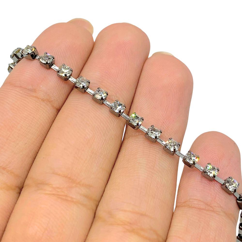 Corrente-de-Strass-Asfour12-Pedra-de-32mm-Rolo-com-10-Metros-
