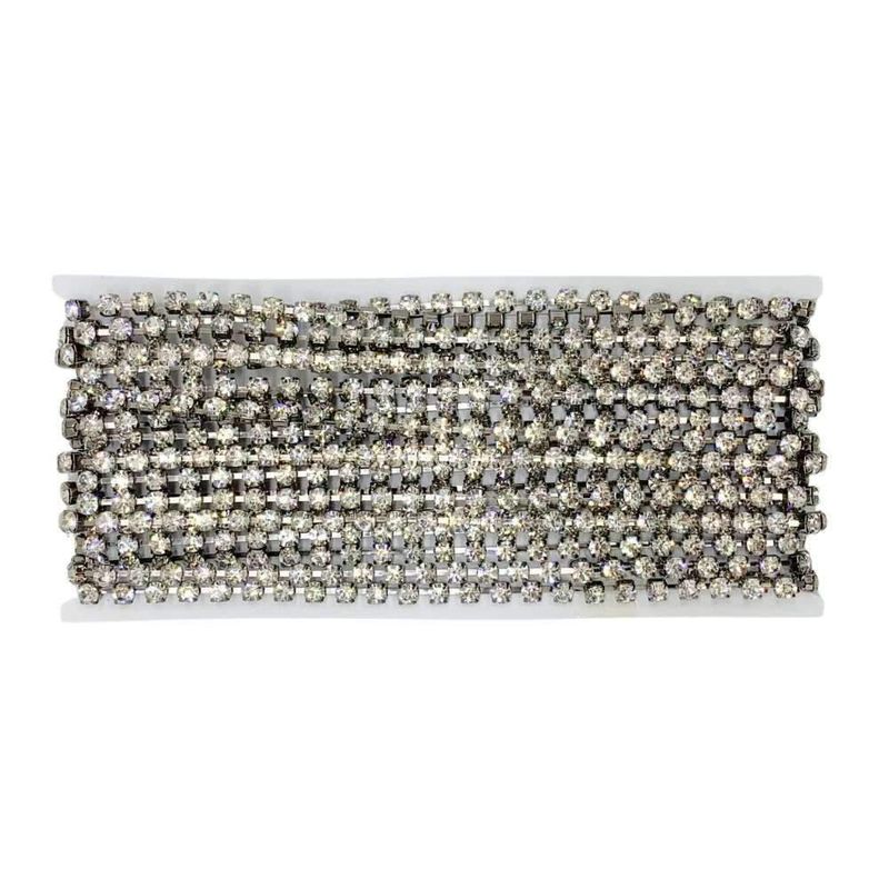 Corrente-de-Strass-Asfour16-Pedra-de-4mm-Rolo-com-10-Metros