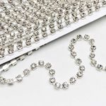 Corrente-de-Strass-Asfour16-Pedra-de-4mm-Rolo-com-10-Metros