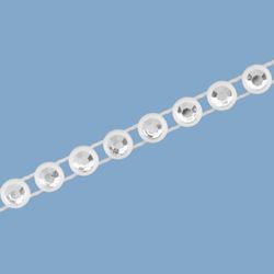 Corrente de Strass Acrilico Pedra de 4mm Rolo com 10 Metros