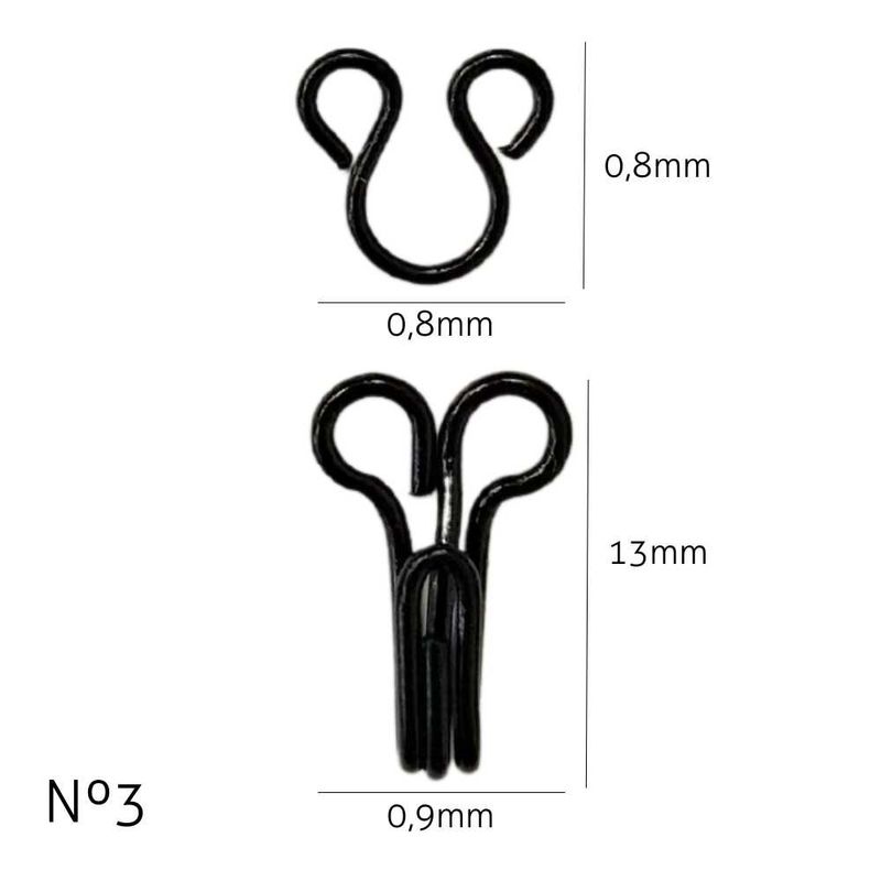 Colchete-de-Gancho-Luli-N3-Cartela-com-24un