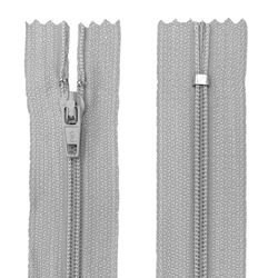 Ziper Fixo Fino com Nylon n°3 Luli com 10cm Pacote com 10un