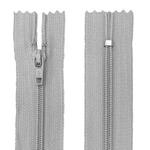Ziper Fixo Fino com Nylon n°3 Luli com 10cm Pacote com 10un