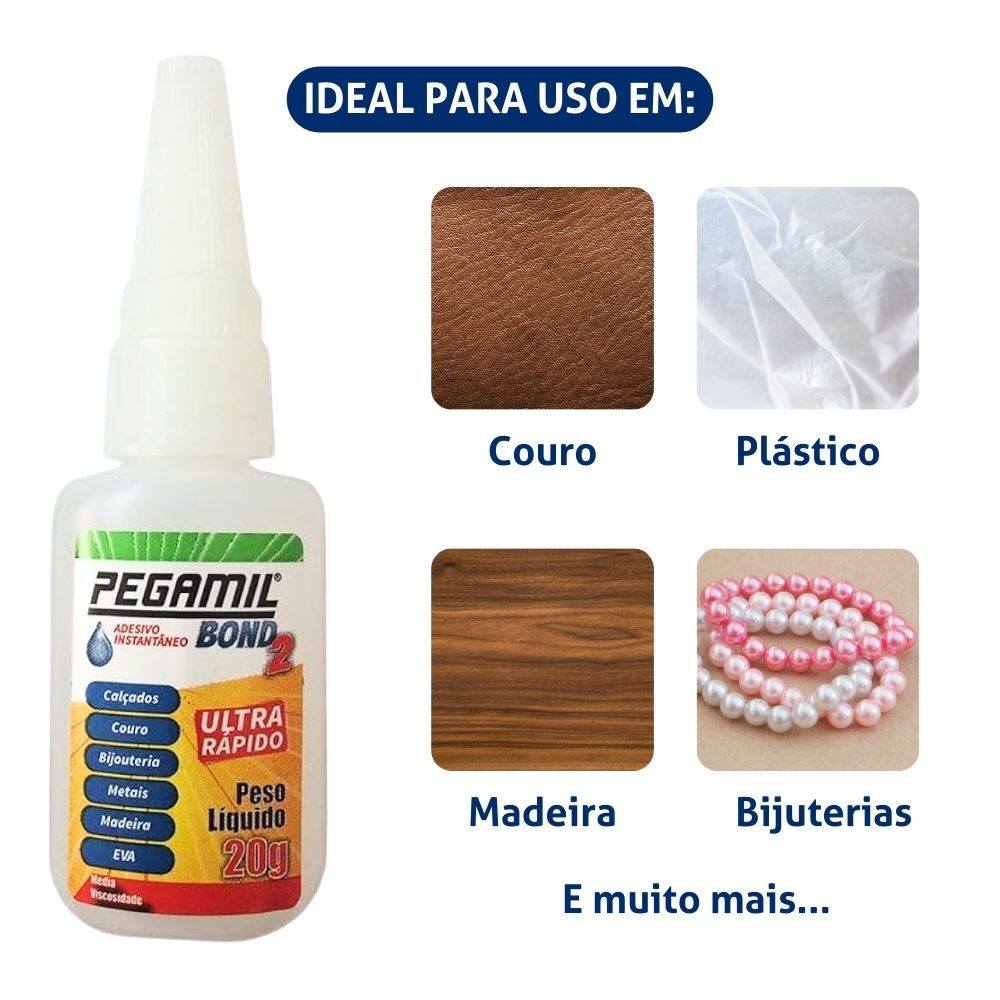 Adesivo Instantaneo Bond Pegamil Blister 20g Maluli Armarinhos