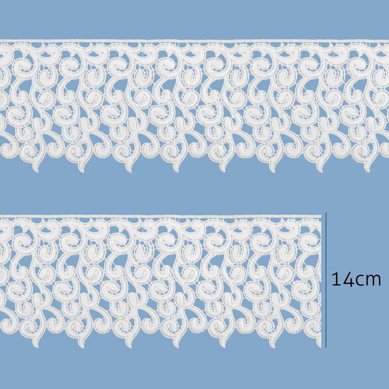 Renda-Guipir-Lulitex-14cm-RGPE9409-Peca-com-146-Metros-