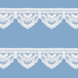 Bordado com Tule Lulitex 7cm 94215A3 Peca com 14,6 Metros