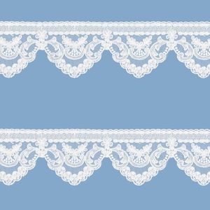 Bordado com Tule Lulitex 7cm 94215A3 Peca com 14,6 Metros