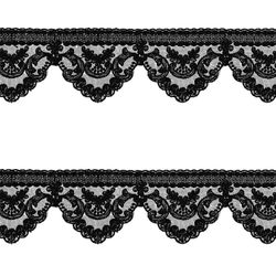 Bordado com Tule Lulitex 7cm 94215A3 Peca com 14,6 Metros