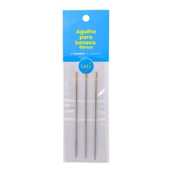 Agulha para Boneca Luli 90mm Blister com 3un