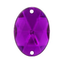 Chaton para Costura Oval 2FE 18x25mm Aquarela pacote com 50un