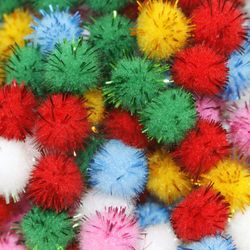 Pompom Solto com Lurex Luli 10mm Pacote com 100un
