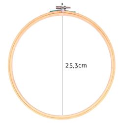 Bastidor de Madeira para Bordado com Tarracha Luli 25,3cm
