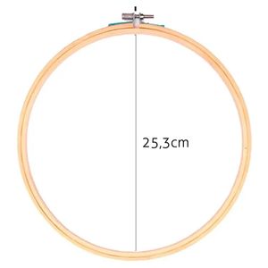Bastidor de Madeira para Bordado com Tarracha Luli 25,3cm