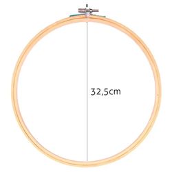 Bastidor de Madeira para Bordado com Tarracha Luli 32,5cm
