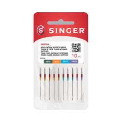 Kit de Agulha Comum Singer 2020 10/12/14/16 Blister com 10un