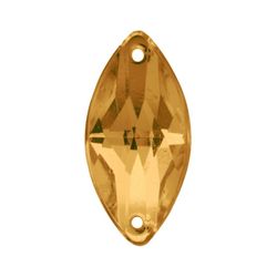 Chaton para Costura Navete 2HE 12x25mm Aquarela Pacote com 100un