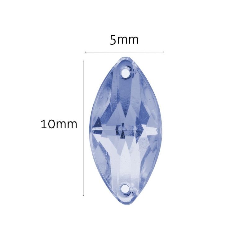 Chaton-para-Costura-Navete-2HE-5x10mm-Aquarela-Pacote-com-100un