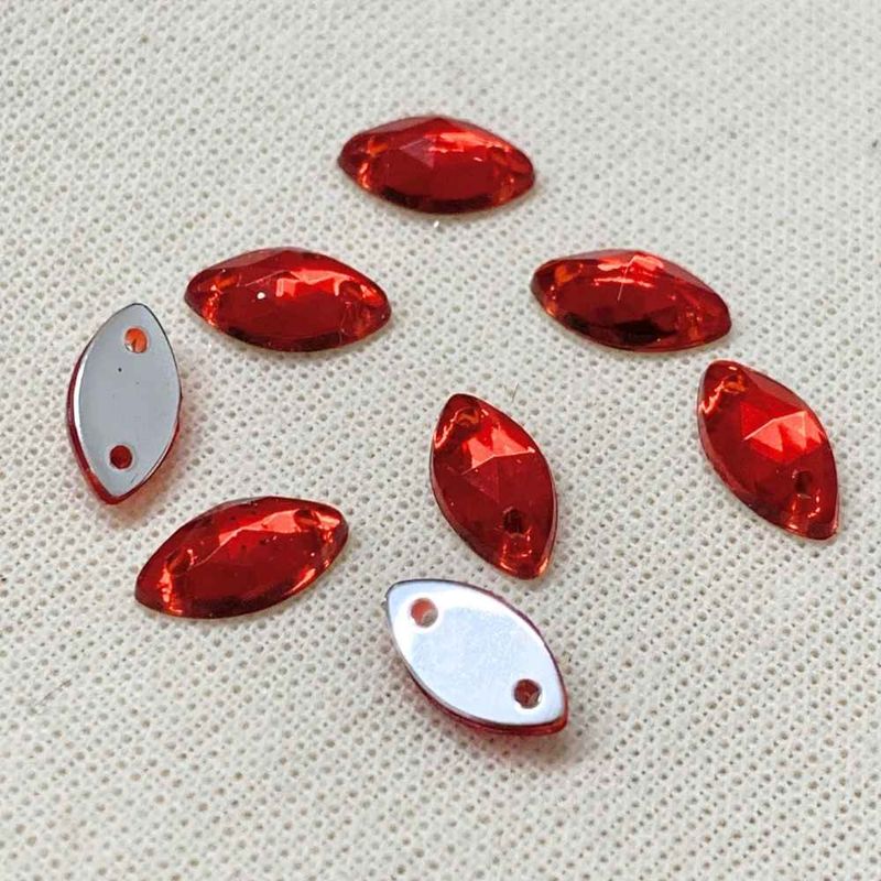Chaton-para-Costura-Navete-2HE-5x10mm-Aquarela-Pacote-com-100un