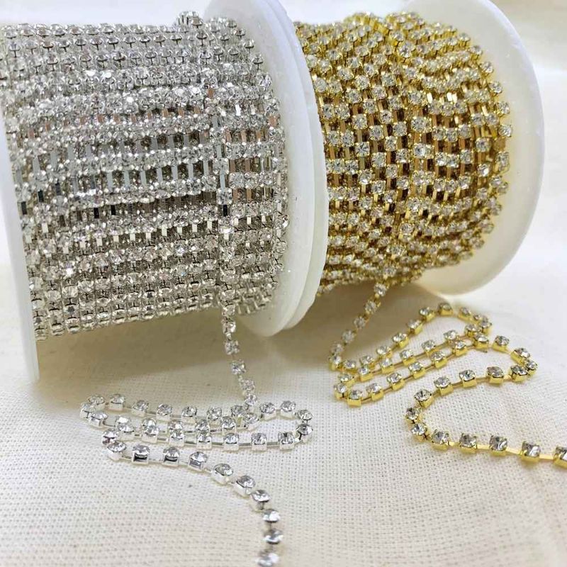 Corrente-de-Strass-SS85-Pedra-de-22mm-Rolo-com-10-Metros-