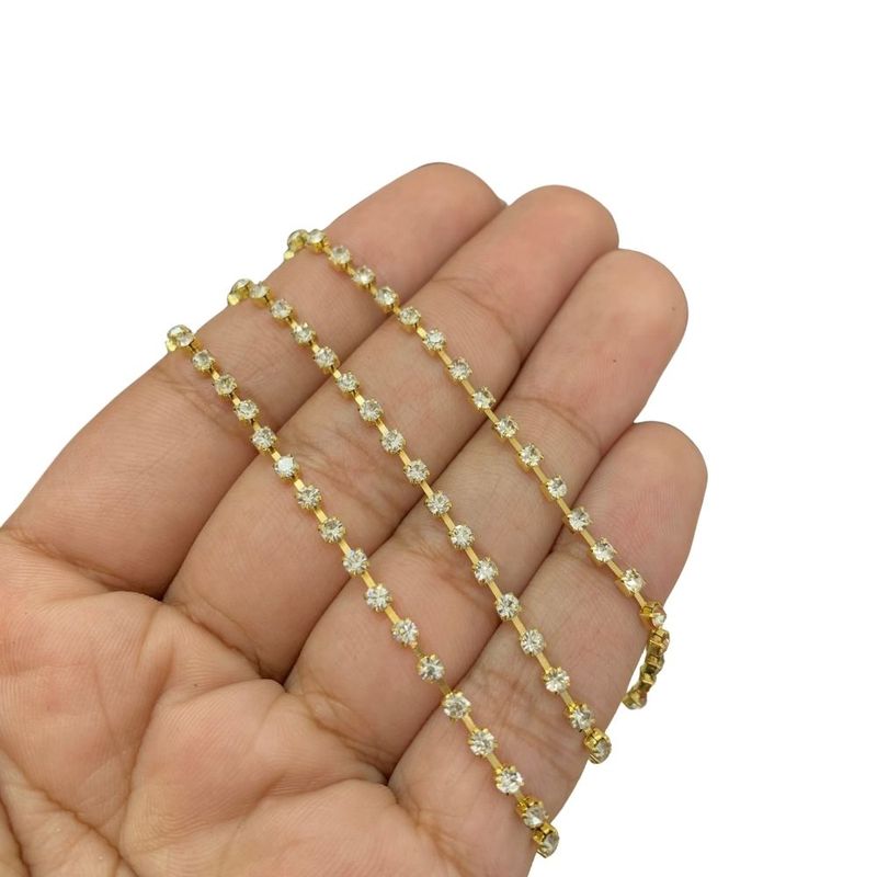 Corrente-de-Strass-SS85-Pedra-de-22mm-Rolo-com-10-Metros-