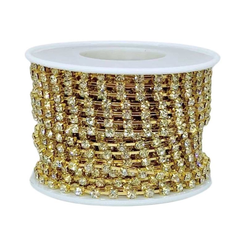 Corrente-de-Strass-SS12-Pedra-de-3mm-Rolo-com-10-Metros