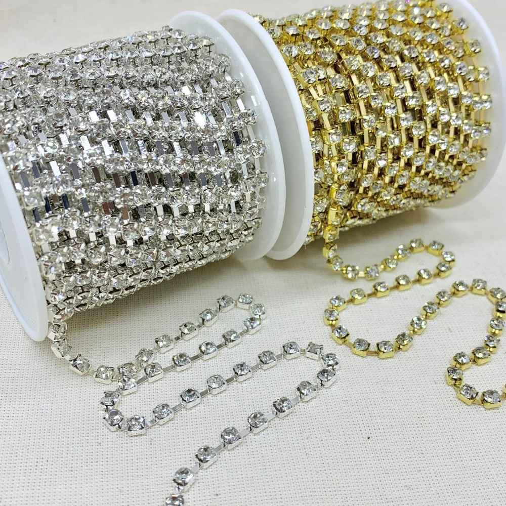 Corrente-de-Strass-SS16-Pedra-de-4mm-Rolo-com-10-Metros