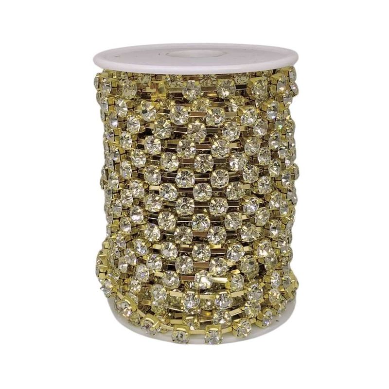 Corrente-de-Strass-SS28-Pedra-de-6mm-Rolo-com-10-Metros