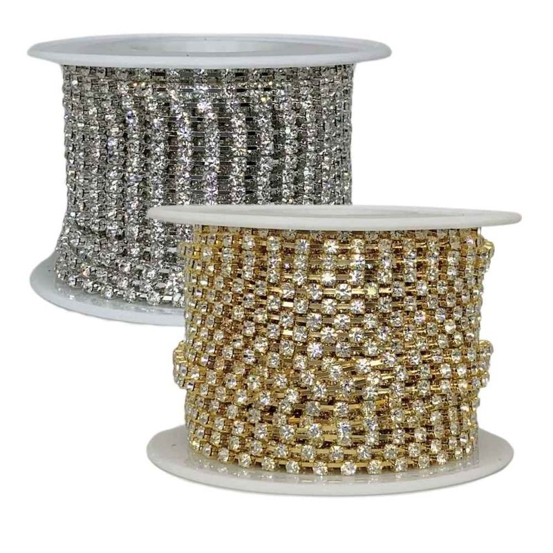 Corrente-de-Strass-SS85-Pedra-de-22mm-Rolo-com-10-Metros