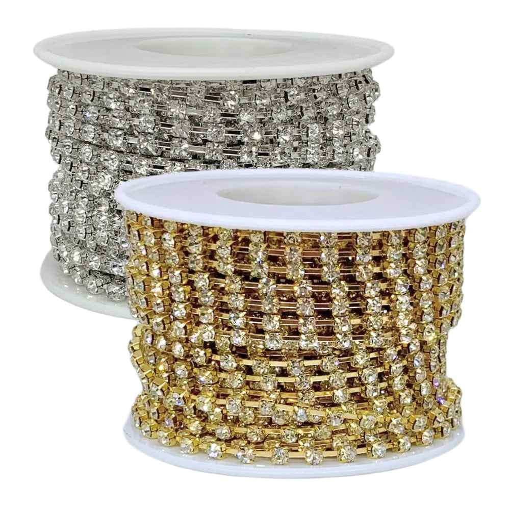 Corrente-de-Strass-SS12-Pedra-de-3mm-Rolo-com-10-Metros