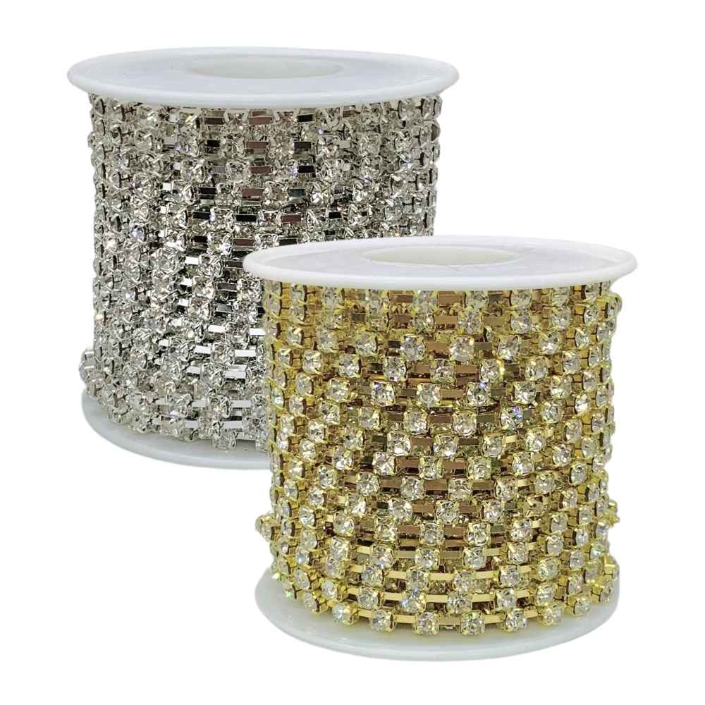 Corrente-de-Strass-SS16-Pedra-de-4mm-Rolo-com-10-Metros