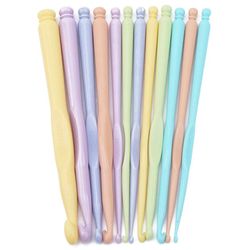 Kit de Agulhas de Croche Luli de Plastico Tamanhos Sortidos