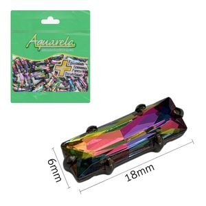 Chaton para Costura com Garra BT 6x18mm Aquarela pacote com 50un