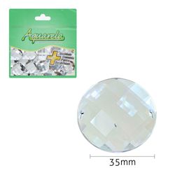 Chaton para Costura Redondo 2RC 35mm Aquarela pacote com 25un