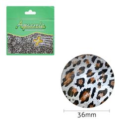 Chaton para Costura Redondo 2RS 36mm Aquarela pacote com 25un