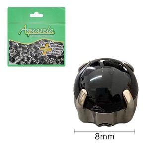 Chaton para Costura com Garra Redondo BF 8mm Aquarela Pacote com 100un