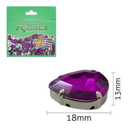 Chaton para Costura com Garra BKB 13x18mm Aquarela pacote com  500un