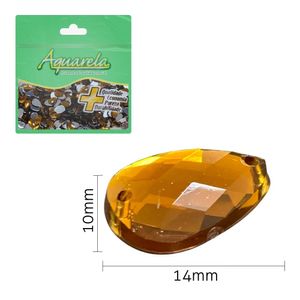 Chaton para Costura Gota 2FD 10x14mm Aquarela pacote com 1000un