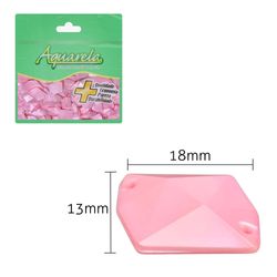 Chaton para Costura Glossy 2IS 13x18mm Aquarela Pacote com 100un