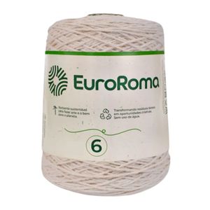 Barbante EuroRoma 4/6 Cru Rolo com 610 Metros