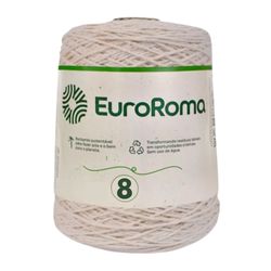 Barbante EuroRoma 4/8 Cru Rolo com 457 Metros