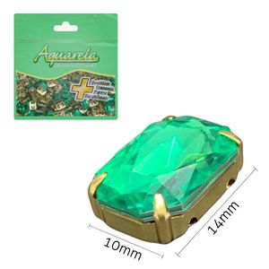 Chaton para Costura com Garra BMS 10x14mm Aquarela pacote com 500un