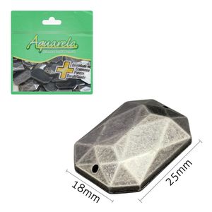 Chaton para Costura Metal 20 18x25mm Aquarela pacote com 50un