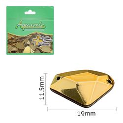Chaton para Costura Triangular 2ISD 11,5x19mm Aquarela pacote com 50un