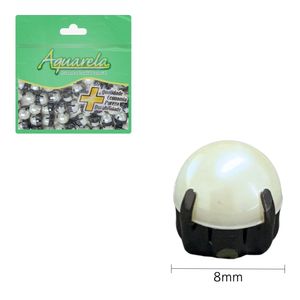 Chaton para Costura Redondo BF 8mm Aquarela Pacote com 50un