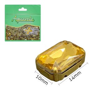 Chaton para Costura com Garra BMS 10x14mm  Aquarela pacote com 50un