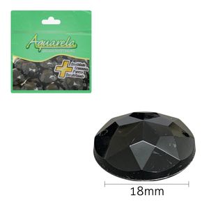 Chaton Redondo de Acrilico 2RS 18mm Aquarela Pacote com 100un